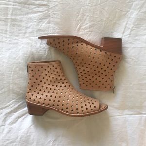 Loeffler Randall Lone Perforated Open Toe Booties